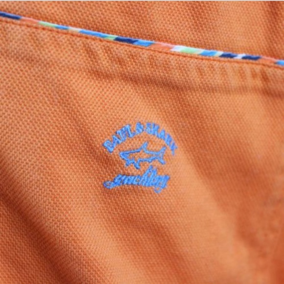 Paul & Shark Yachting XXL Polo Shirt Orange S/S - Picture 5 of 6
